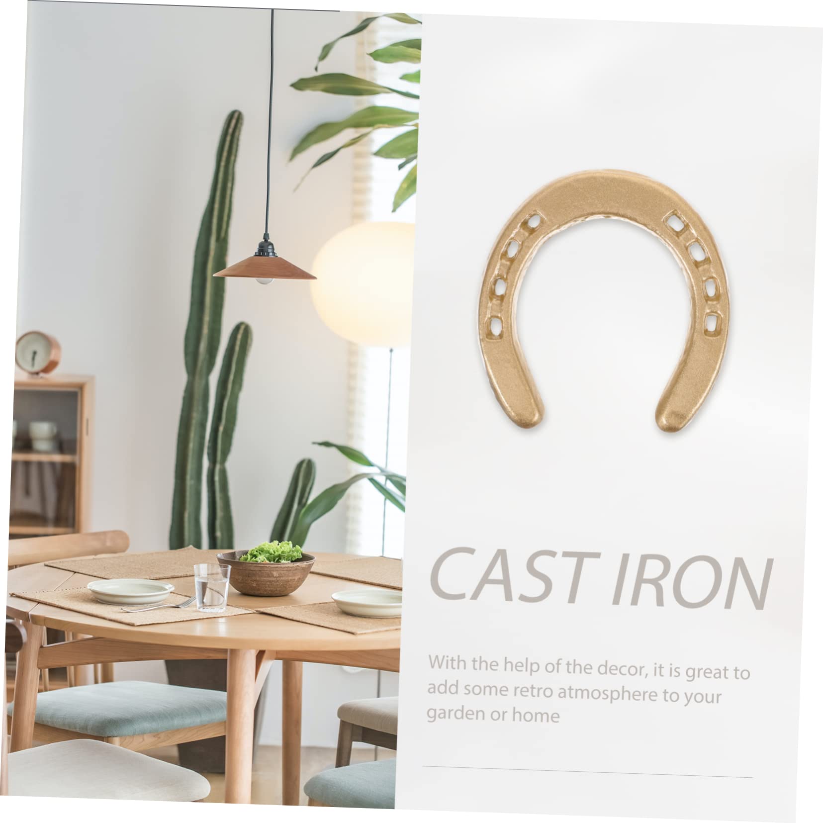 蹄鉄アート カウボーイ&サボテン